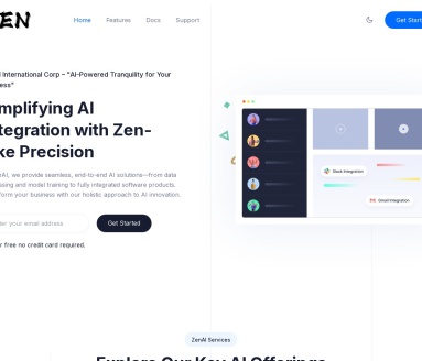 Zen Ai官网 – 易于设置的高度可配置自适应AI