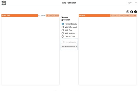 XML在线格式化工具