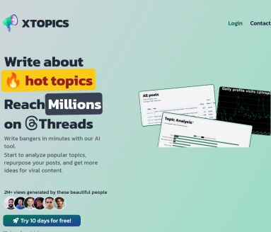 X Topics官网 – 帮助你找到在X上的发声