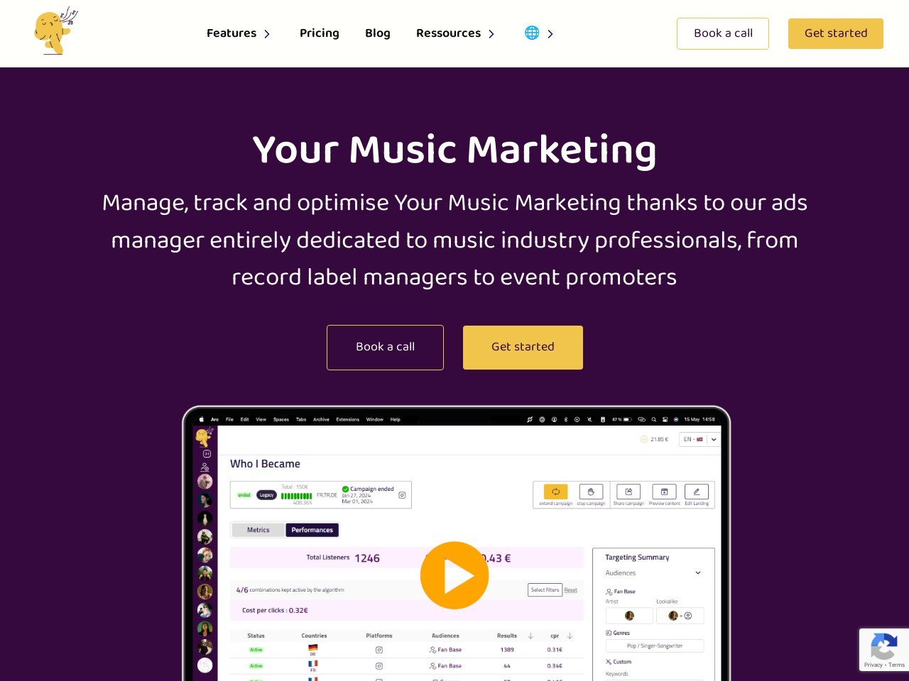Your Music Marketing官网 – 帮助音乐人轻松推广音乐的社交媒体平台
