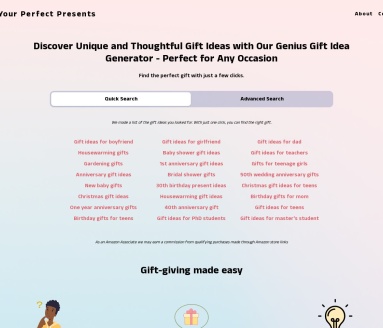 Your perfect presents官网 – 独特的礼物创意生成器