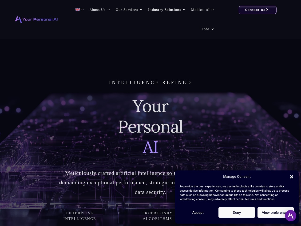 Your Personal AI官网 – 定制化的AI与ML解决方案