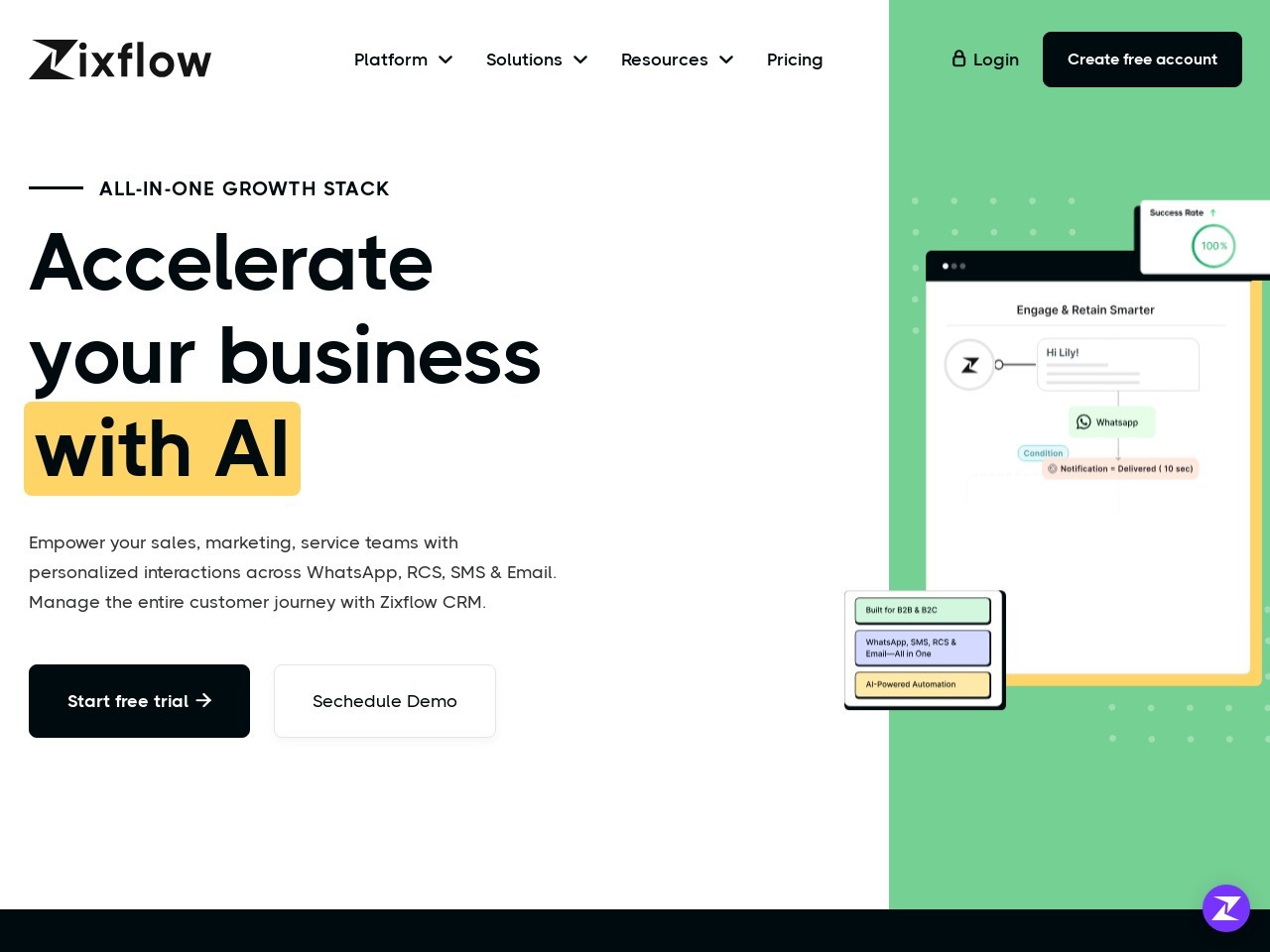 Zixflow官网 – AI驱动的客户管理平台